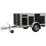 4-Hunde Anhänger - braun