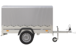 750 kg Anhänger 200 x 125 mit Domdeckel und Überrollbügel Garden Trailer 201 KIPP